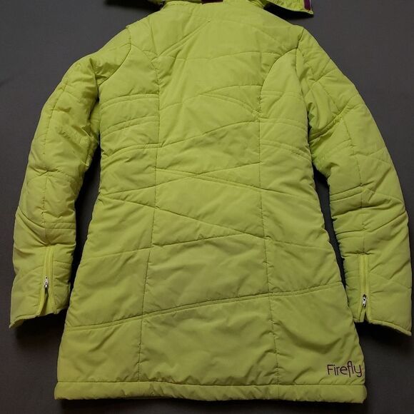 Firefly Long Winter Jacket Size Small Neon - Picture 13 of 16